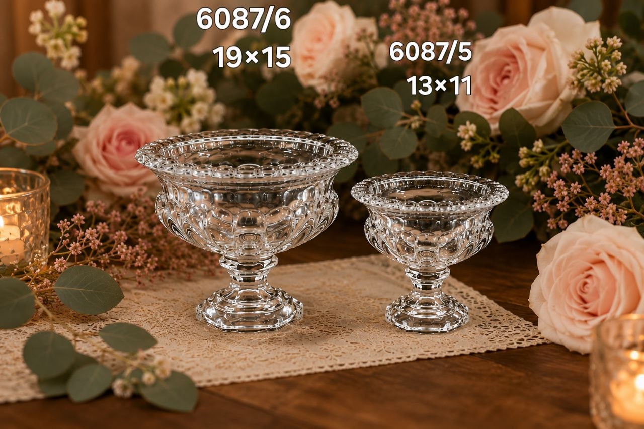 سرویس پذیرایی بلور پایه دار